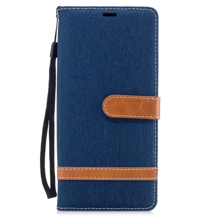 For Galaxy Note 8 Denim Texture Leather Case with Holder & Card Slots & Wallet & Lanyard