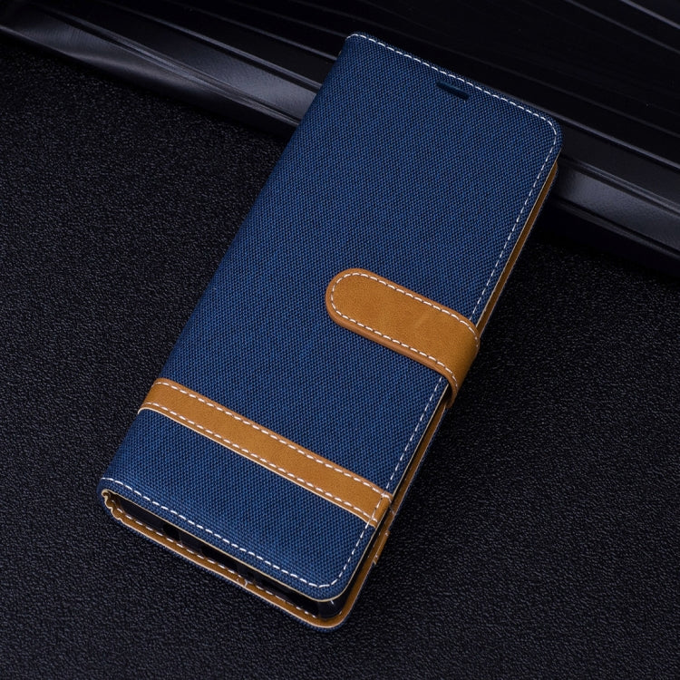 For Galaxy Note 8 Denim Texture Leather Case with Holder & Card Slots & Wallet & Lanyard