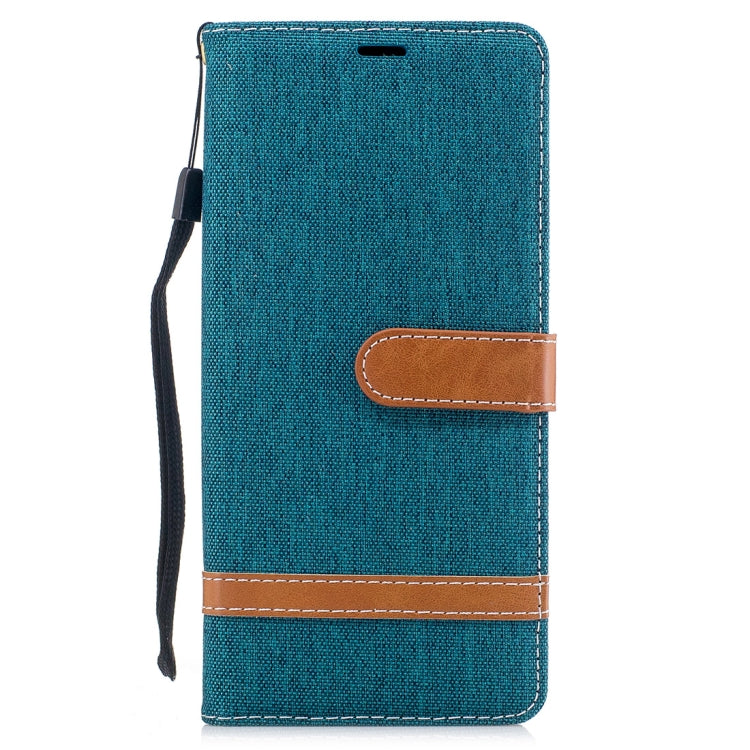 For Galaxy Note 8 Denim Texture Leather Case with Holder & Card Slots & Wallet & Lanyard