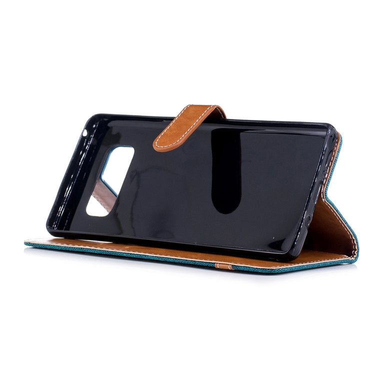 For Galaxy Note 8 Denim Texture Leather Case with Holder & Card Slots & Wallet & Lanyard
