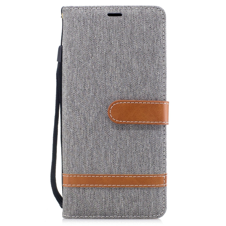 For Galaxy Note 8 Denim Texture Leather Case with Holder & Card Slots & Wallet & Lanyard