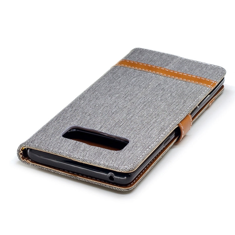 For Galaxy Note 8 Denim Texture Leather Case with Holder & Card Slots & Wallet & Lanyard