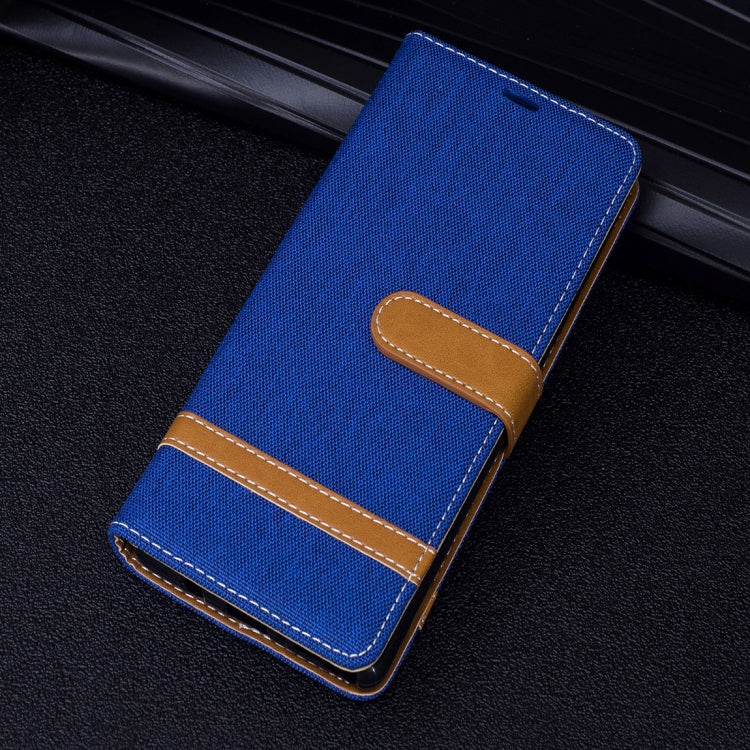 For Galaxy Note 8 Denim Texture Leather Case with Holder & Card Slots & Wallet & Lanyard
