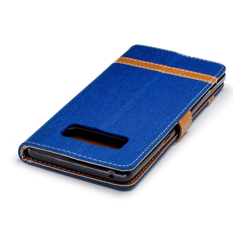 For Galaxy Note 8 Denim Texture Leather Case with Holder & Card Slots & Wallet & Lanyard