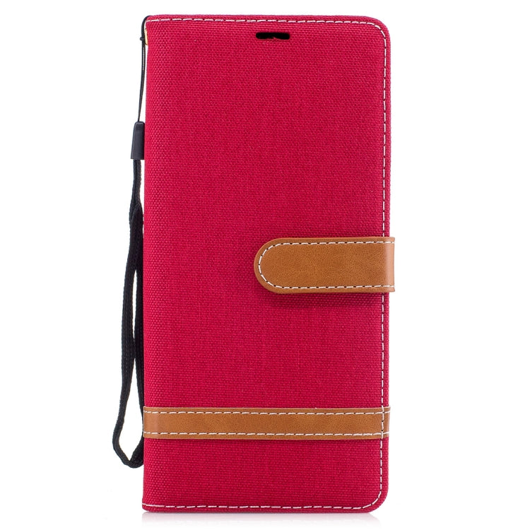 For Galaxy Note 8 Denim Texture Leather Case with Holder & Card Slots & Wallet & Lanyard