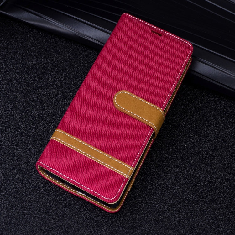For Galaxy Note 8 Denim Texture Leather Case with Holder & Card Slots & Wallet & Lanyard