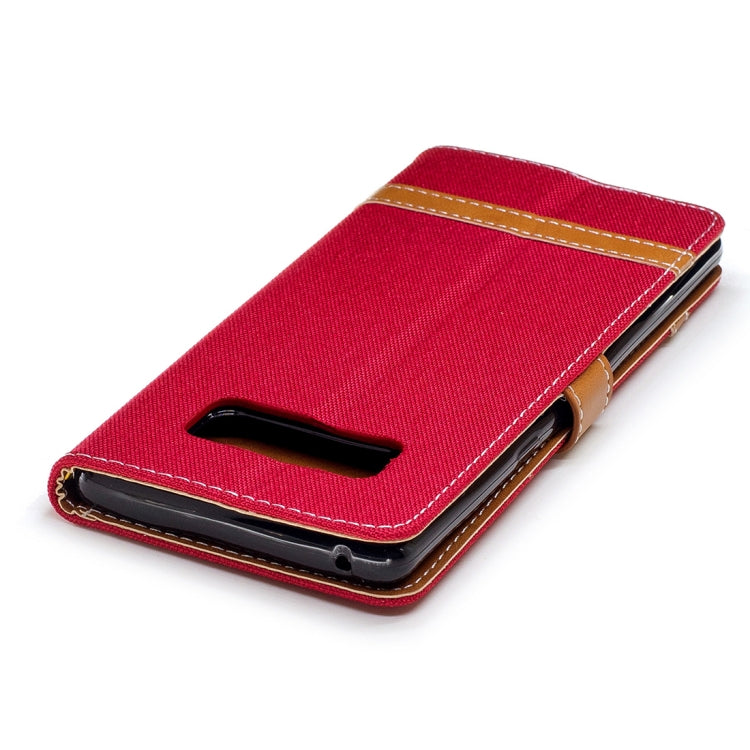 For Galaxy Note 8 Denim Texture Leather Case with Holder & Card Slots & Wallet & Lanyard