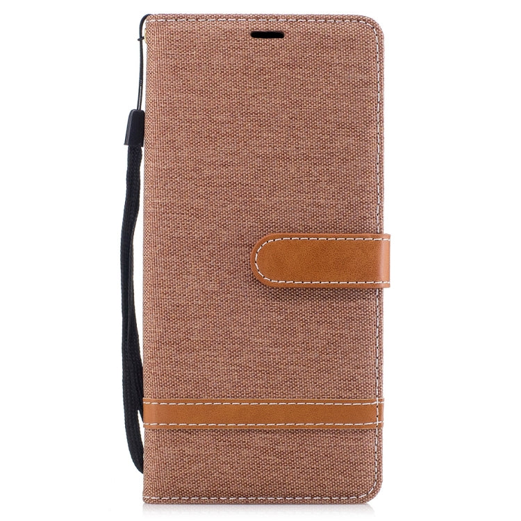 For Galaxy Note 8 Denim Texture Leather Case with Holder & Card Slots & Wallet & Lanyard