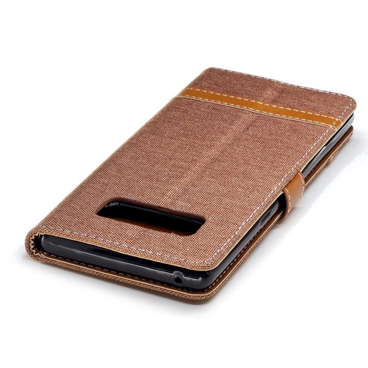 For Galaxy Note 8 Denim Texture Leather Case with Holder & Card Slots & Wallet & Lanyard
