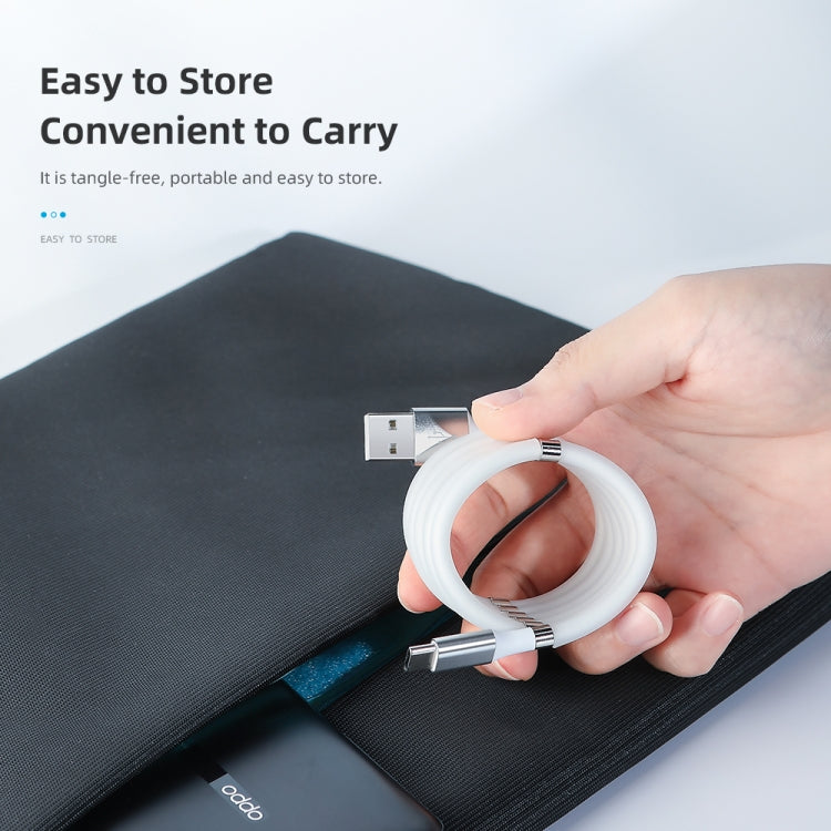 ROCK 2A Type-C / USB-C Silicone Magnetic Charging Data Cable, Length: 0.9m