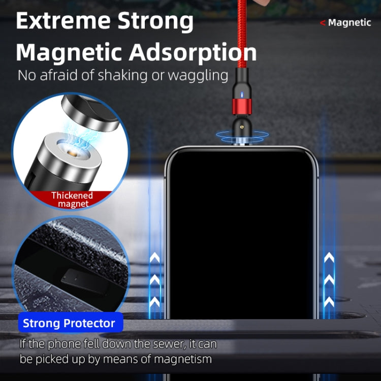 2m 2A Output USB to Micro USB Nylon Braided Rotate Magnetic Charging Cable