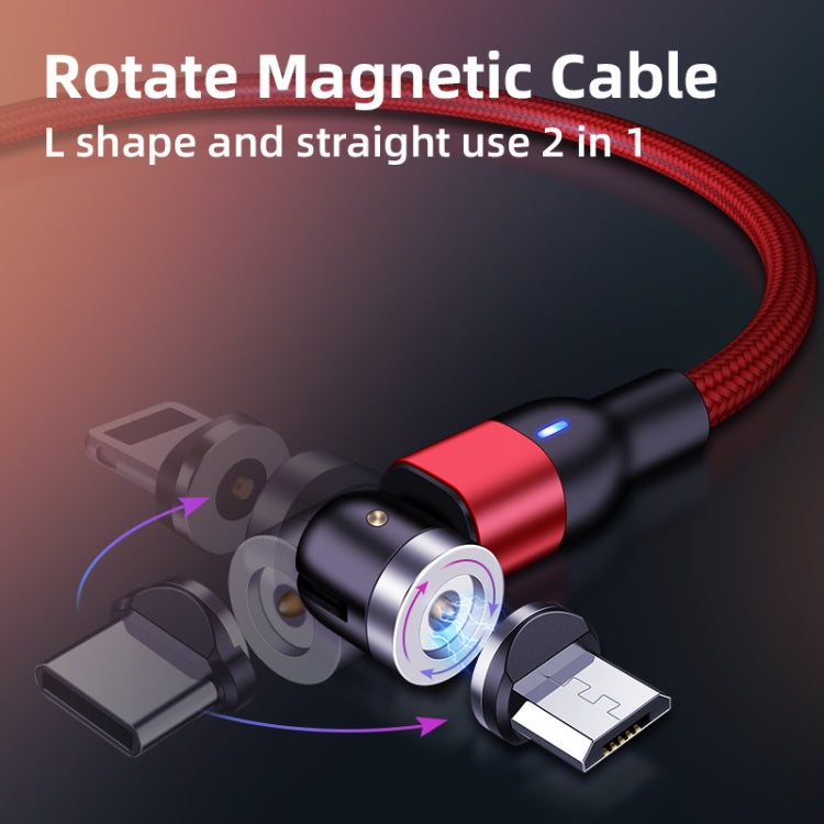 2m 2A Output USB to Micro USB Nylon Braided Rotate Magnetic Charging Cable