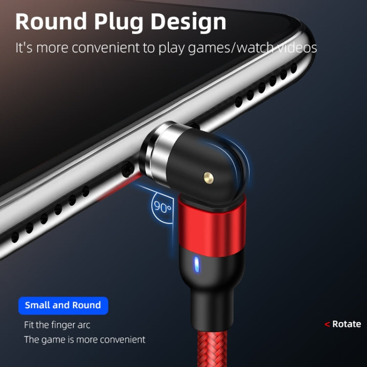 2m 2A Output USB to Micro USB Nylon Braided Rotate Magnetic Charging Cable