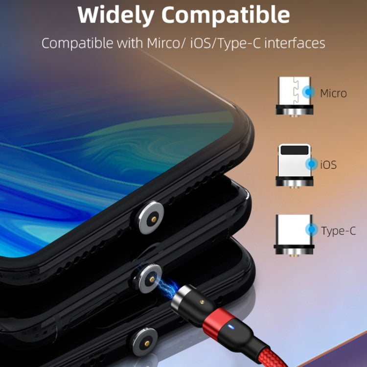 2m 2A Output USB to Micro USB Nylon Braided Rotate Magnetic Charging Cable