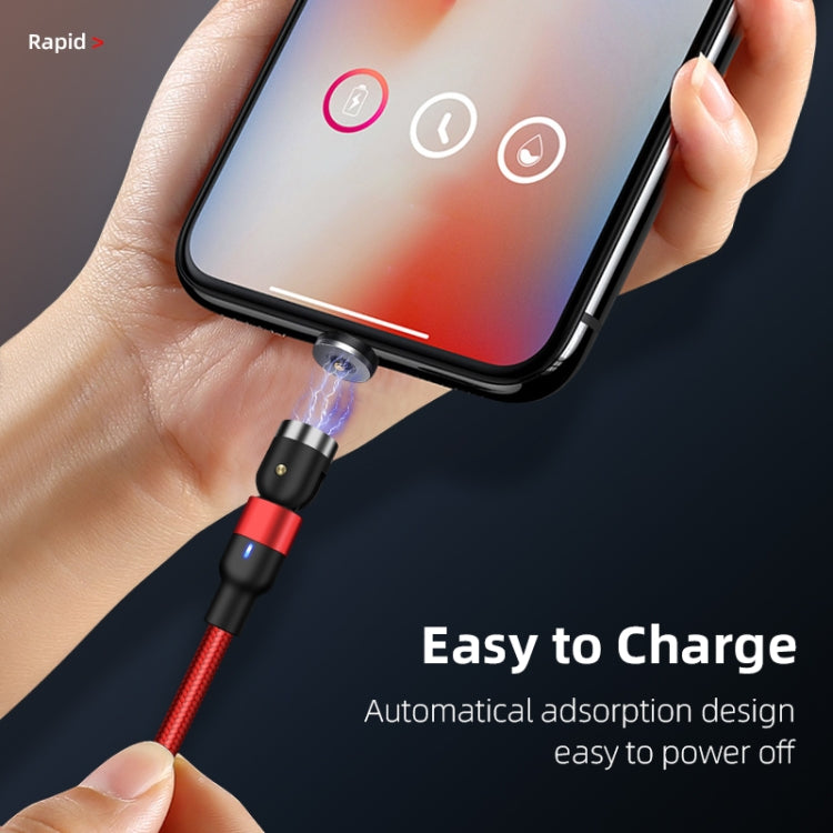 2m 2A Output USB to Micro USB Nylon Braided Rotate Magnetic Charging Cable