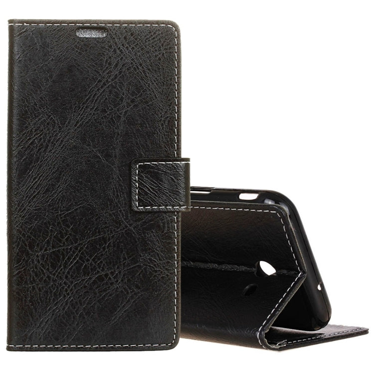 For Galaxy J3 Emerge Retro Crazy Horse Texture Horizontal Flip Leather Case with Holder & Card Slots & Wallet & Photo Frame