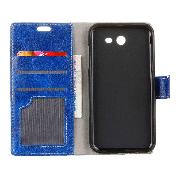 For Galaxy J3 Emerge Retro Crazy Horse Texture Horizontal Flip Leather Case with Holder & Card Slots & Wallet & Photo Frame
