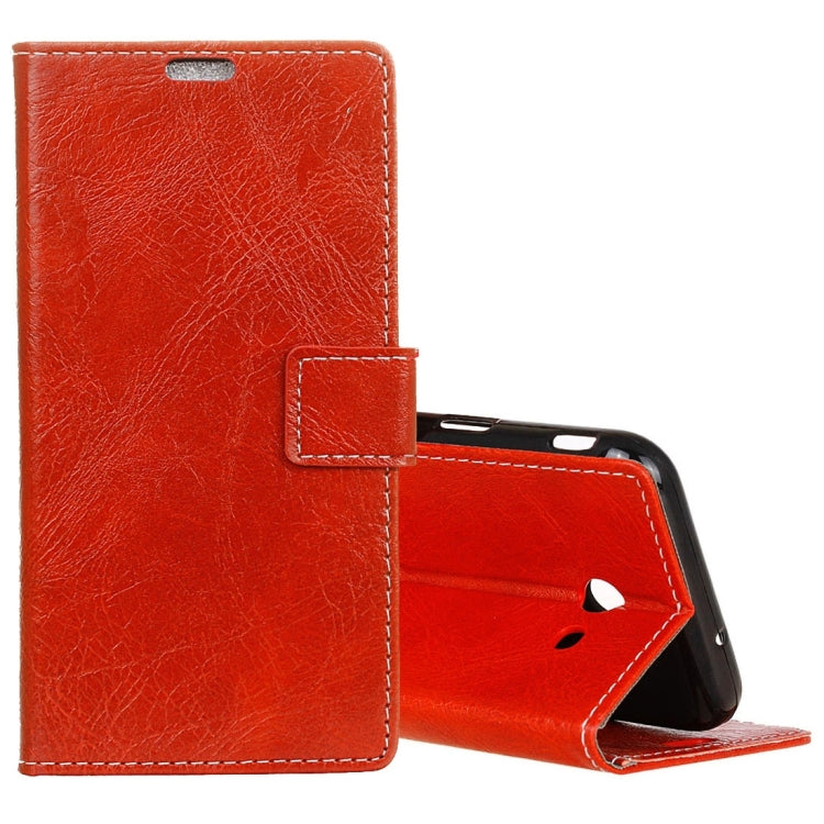 For Galaxy J3 Emerge Retro Crazy Horse Texture Horizontal Flip Leather Case with Holder & Card Slots & Wallet & Photo Frame