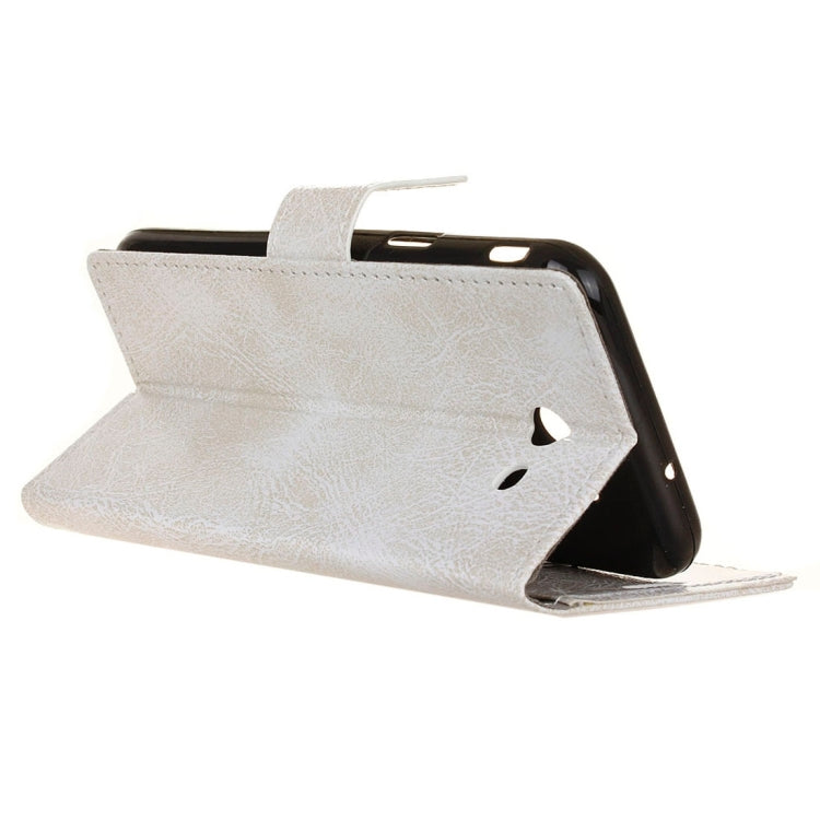 For Galaxy J3 Emerge Retro Crazy Horse Texture Horizontal Flip Leather Case with Holder & Card Slots & Wallet & Photo Frame