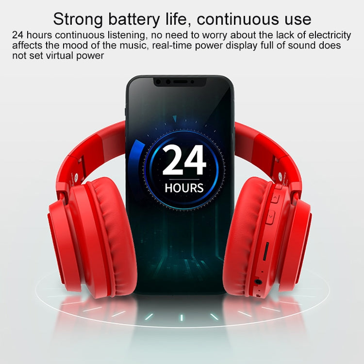 B6 Over-Ear Wireless Headphones Adjustable Foldable Bluetooth Headset with Mic