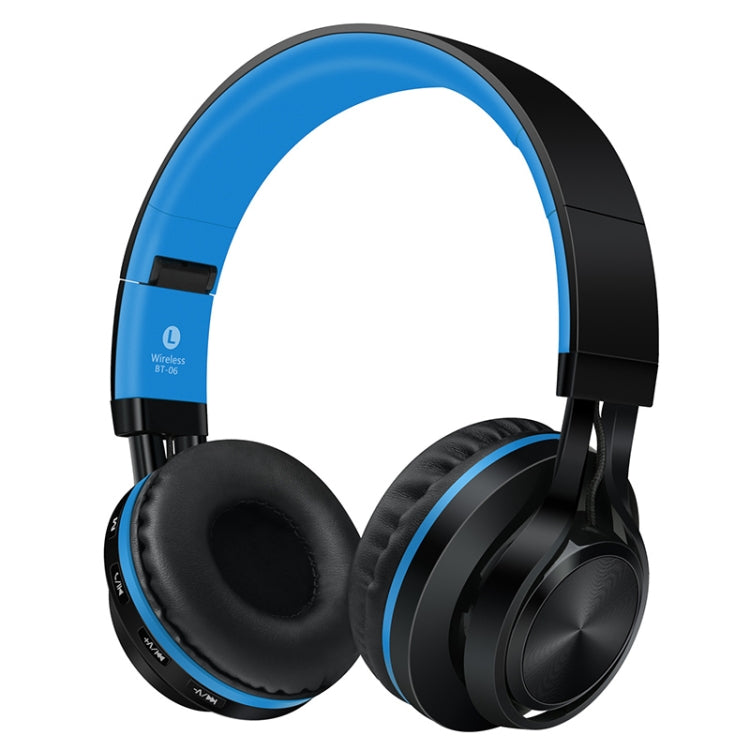 BT-06 Over-Ear Wireless Headphones Adjustable Foldable Bluetooth Headset with Mic