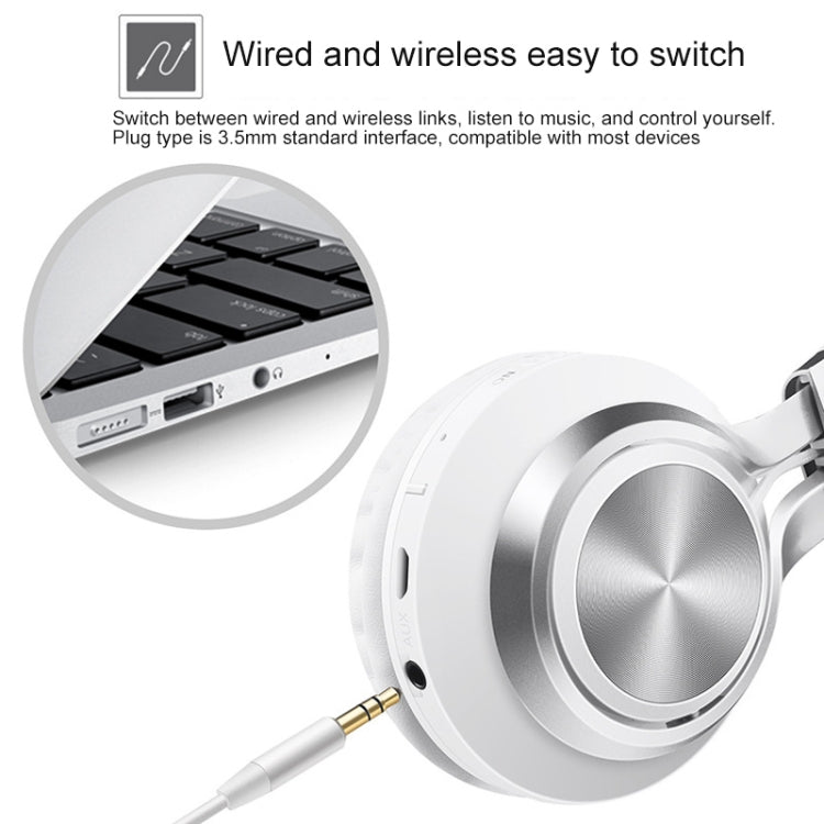 BT-06 Over-Ear Wireless Headphones Adjustable Foldable Bluetooth Headset with Mic