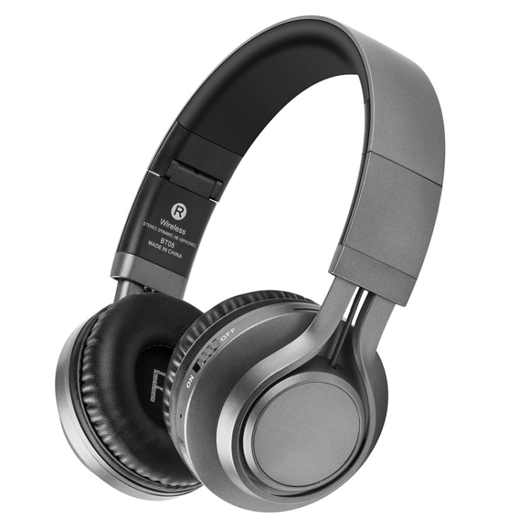 BT-08 Over-Ear Wireless Headphones Adjustable Foldable Bluetooth Headset with Mic