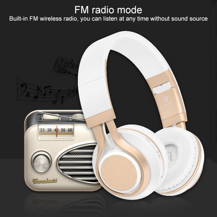 BT-08 Over-Ear Wireless Headphones Adjustable Foldable Bluetooth Headset with Mic
