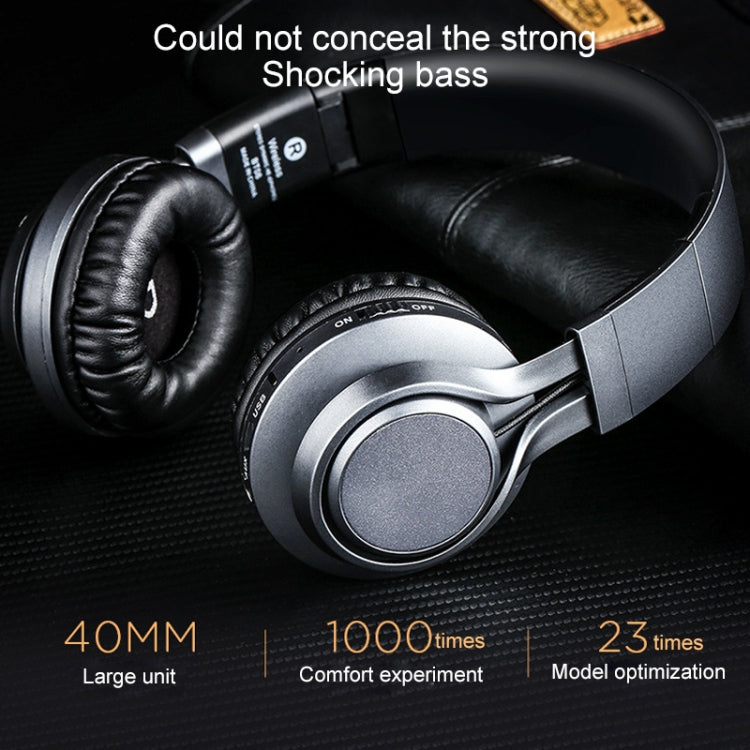 BT-08 Over-Ear Wireless Headphones Adjustable Foldable Bluetooth Headset with Mic