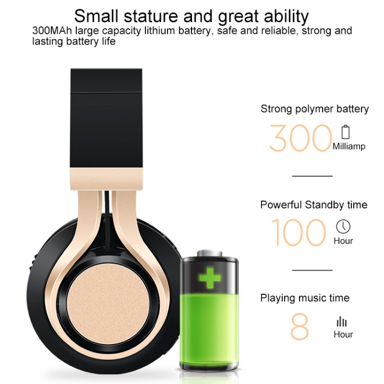 BT-08 Over-Ear Wireless Headphones Adjustable Foldable Bluetooth Headset with Mic