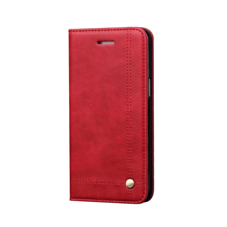 For Galaxy S8 Retro Crazy Horse Texture Casual Style with Absorption Horizontal Flip Leather Case with Holder & Card Slots & Wallet(Red)