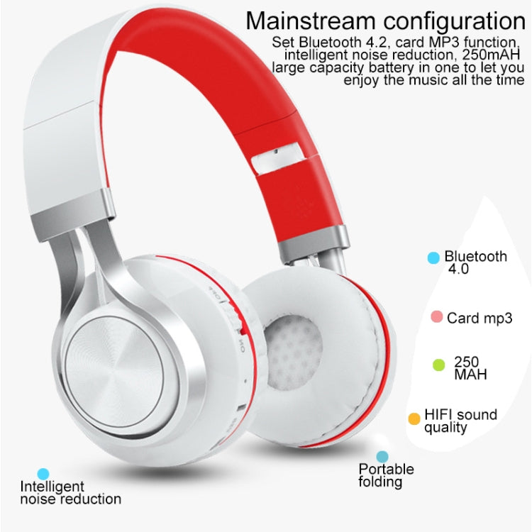 2 in1 Bluetooth Wireless Headphones + MP3 function Foldable Stereo Heavy Bass Cordless Gaming Music Headset Earphone