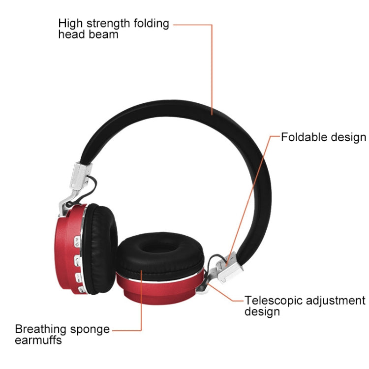 2 in1 Bluetooth Wireless Headphones + MP3 function Stereo Heavy Bass Cordless Gaming Music Headset Earphone
