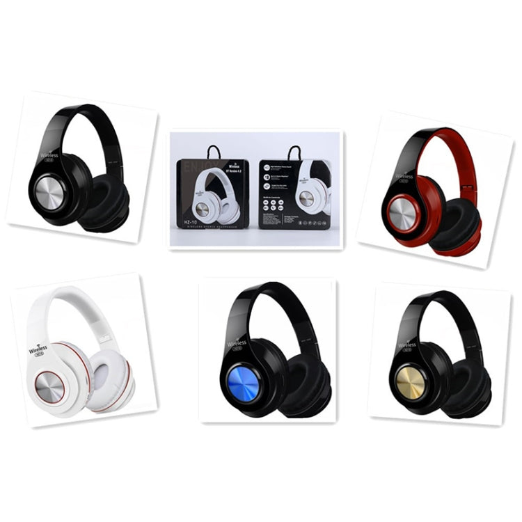 HZ10 Wireless Over-Ear Bluetooth Headphone Foldable Headset Adjustable Earphone With Mic