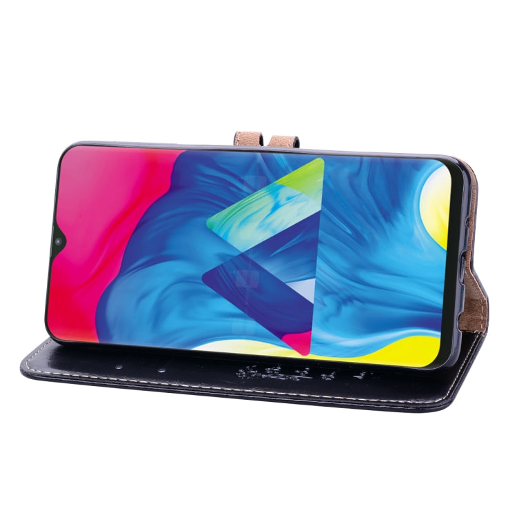Business Style Oil Wax Texture Horizontal Flip Leather Case for Galaxy M10, with Holder & Card Slots & Wallet
