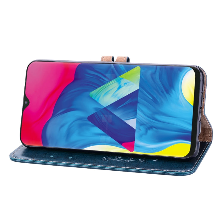 Business Style Oil Wax Texture Horizontal Flip Leather Case for Galaxy M10, with Holder & Card Slots & Wallet
