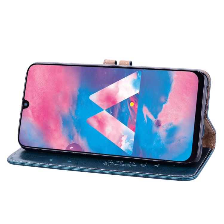 Business Style Oil Wax Texture Horizontal Flip Leather Case for Galaxy M30, with Holder & Card Slots & Wallet