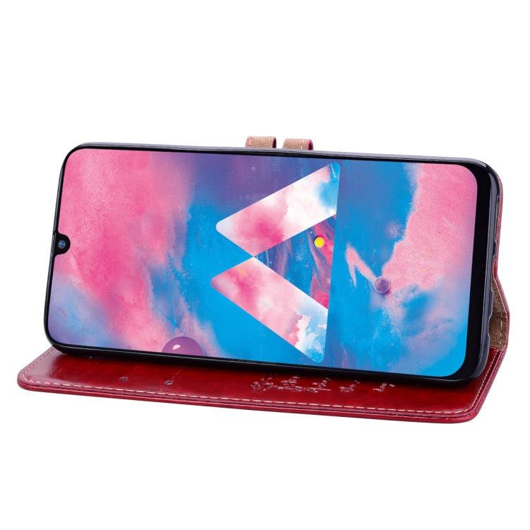 Business Style Oil Wax Texture Horizontal Flip Leather Case for Galaxy M30, with Holder & Card Slots & Wallet