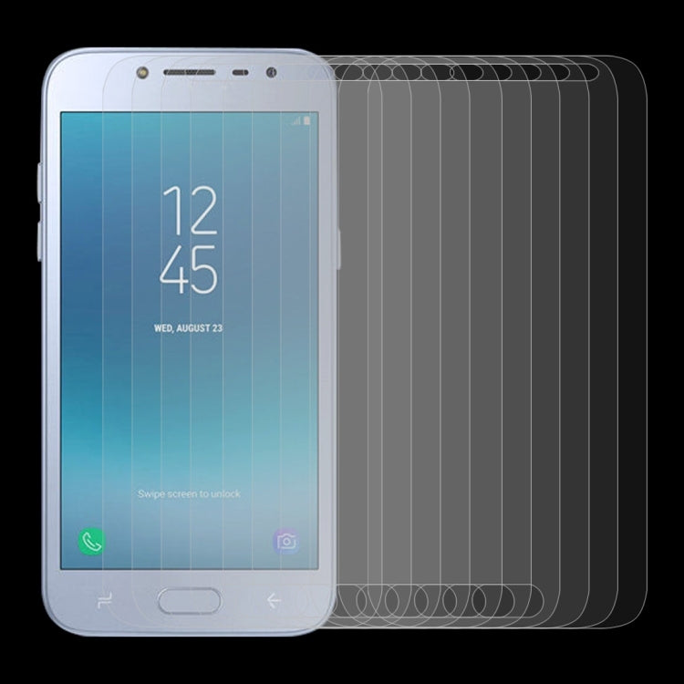10 PCS for Galaxy J2 Pro (2018) 0.26mm 9H Surface Hardness 2.5D Explosion-proof Tempered Glass Screen Film