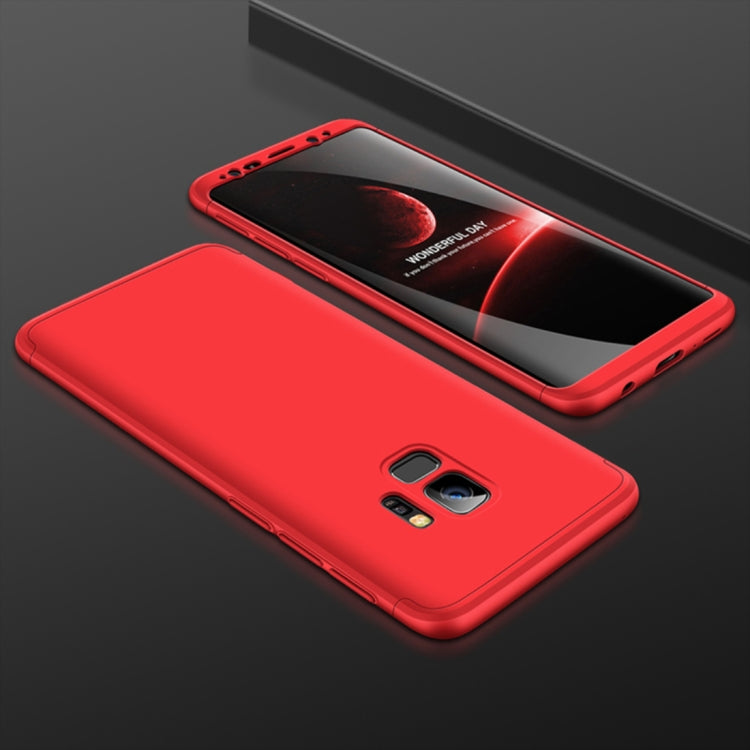 GKK for Galaxy S9 Three Stage Splicing 360 Degree Full Coverage PC Protective Case Back Cover