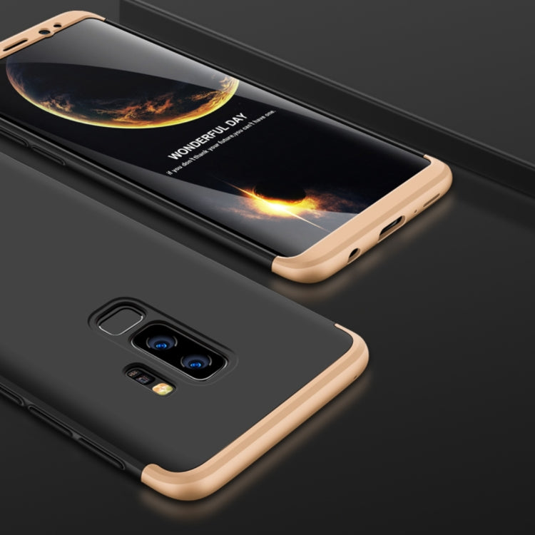 GKK for Galaxy S9+ Three Stage Splicing 360 Degree Full Coverage PC Protective Case Back Cover