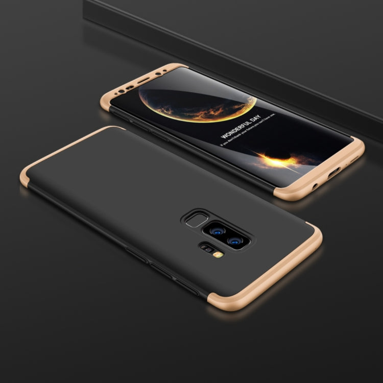 GKK for Galaxy S9+ Three Stage Splicing 360 Degree Full Coverage PC Protective Case Back Cover