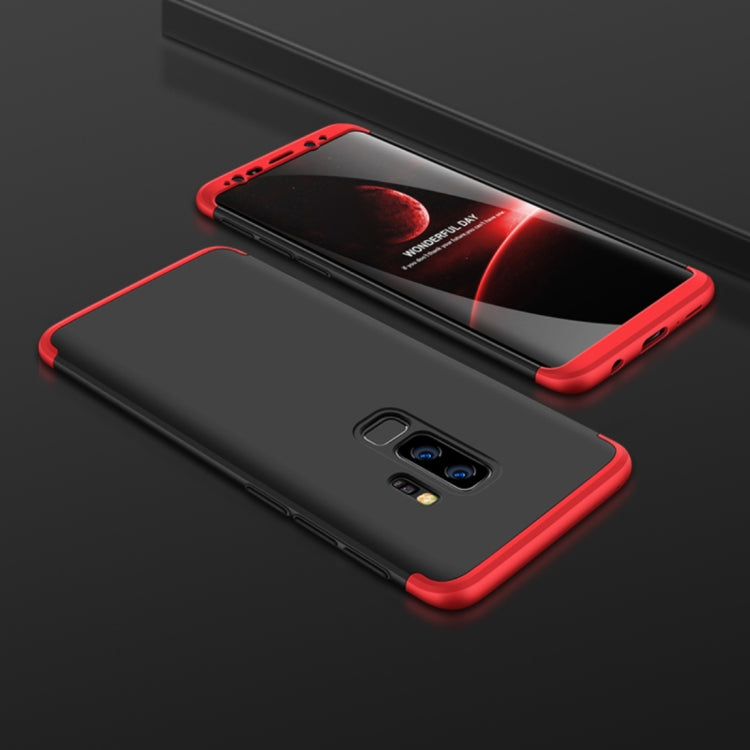 GKK for Galaxy S9+ Three Stage Splicing 360 Degree Full Coverage PC Protective Case Back Cover