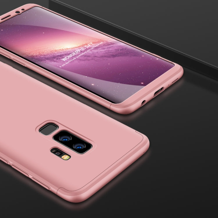 GKK for Galaxy S9+ Three Stage Splicing 360 Degree Full Coverage PC Protective Case Back Cover