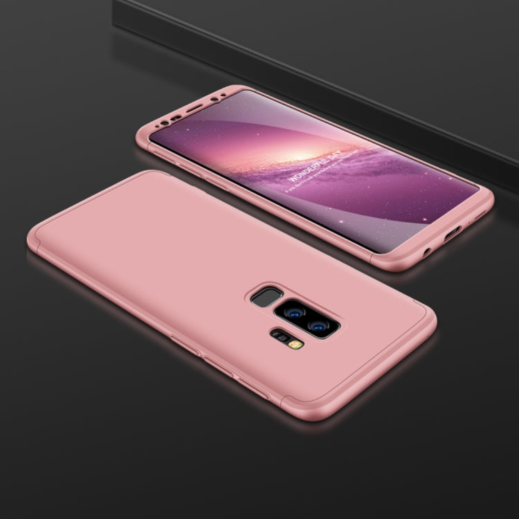 GKK for Galaxy S9+ Three Stage Splicing 360 Degree Full Coverage PC Protective Case Back Cover