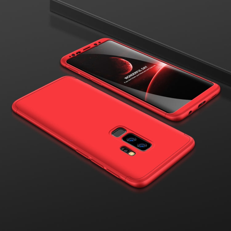 GKK for Galaxy S9+ Three Stage Splicing 360 Degree Full Coverage PC Protective Case Back Cover