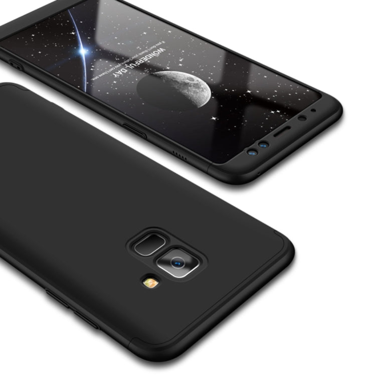 GKK for Galaxy A8 (2018) Three Stage Splicing 360 Degree Full Coverage PC Protective Case Back Cover