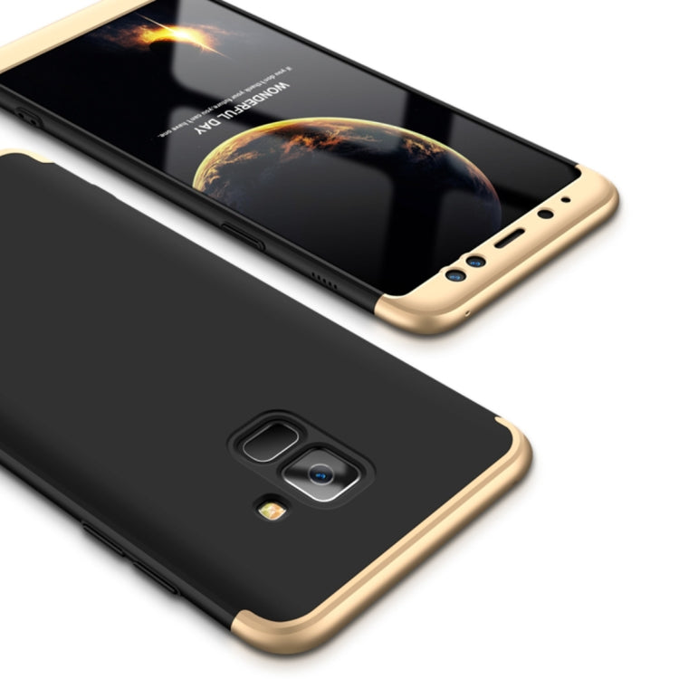 GKK for Galaxy A8 (2018) Three Stage Splicing 360 Degree Full Coverage PC Protective Case Back Cover
