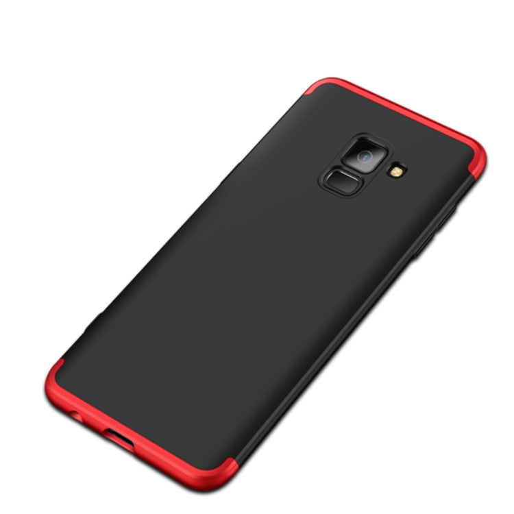 GKK for Galaxy A8 (2018) Three Stage Splicing 360 Degree Full Coverage PC Protective Case Back Cover