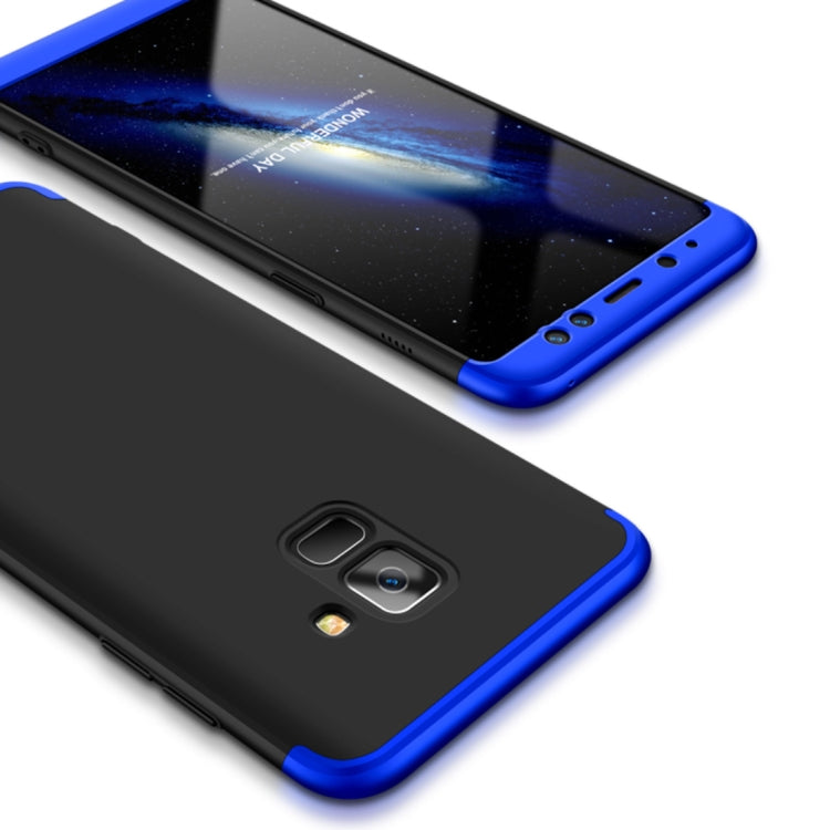 GKK for Galaxy A8 (2018) Three Stage Splicing 360 Degree Full Coverage PC Protective Case Back Cover